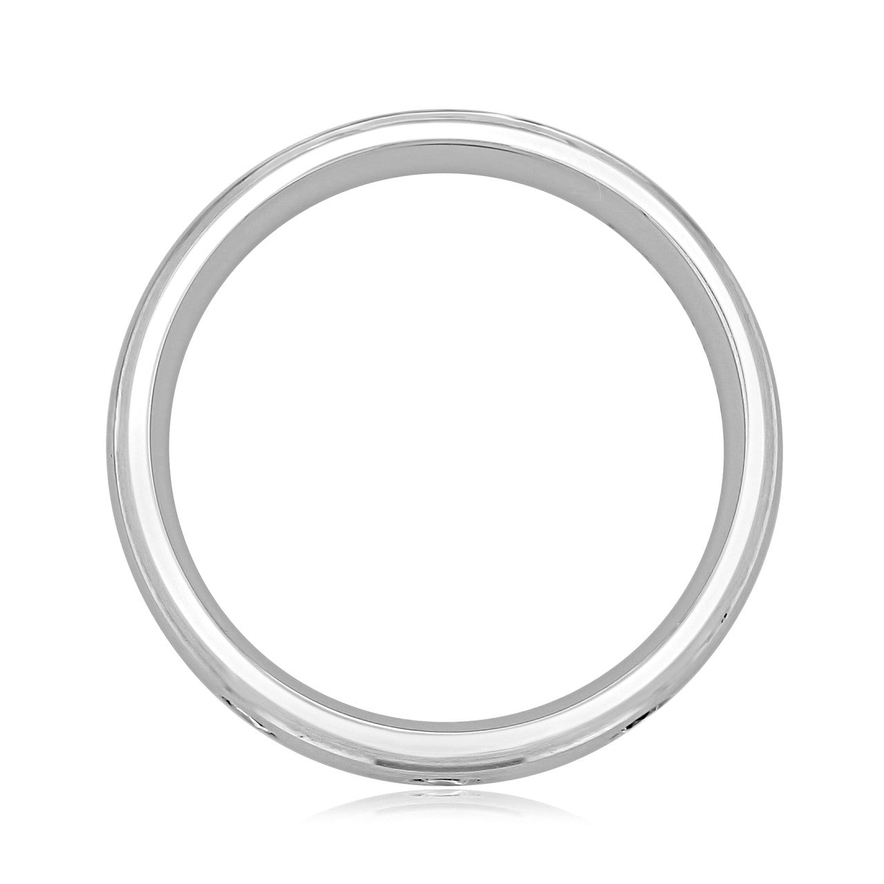 Brushed Finish Men's Round Stones Wedding Band - crownmoissanite
