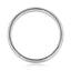 Satin-Finish White Gold Classic Men's Band - crownmoissanite