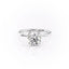 1.60 CT Round Shaped Moissanite Hidden Halo Engagement Ring - crownmoissanite