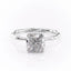 2.15 CT Cushion Cut Solitaire Style Moissanite Engagement Ring - crownmoissanite