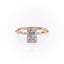 2.10 CT Radiant Shaped Moissanite Dainty Engagement Ring - crownmoissanite