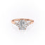 2.0 CT Radiant Shaped Moissanite Cluster Engagement Ring - crownmoissanite