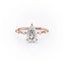 2.0 CT Pear Shaped Moissanite Solitaire Engagement Ring - crownmoissanite