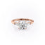 1.60 CT Round Shaped Moissanite Three Stones Engagement Ring - crownmoissanite