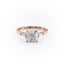 2.54 CT Cushion Cut Three Stones Moissanite Engagement Ring - crownmoissanite