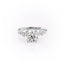 1.60 CT Round Cut Cluster Style Moissanite Engagement Ring - crownmoissanite