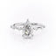 2.0 CT Pear Shaped Moissanite Solitaire Engagement Ring - crownmoissanite