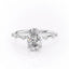 2.10 CT Oval Shaped Moissanite Dainty Engagement Ring - crownmoissanite