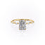 2.10 CT Radiant Dainty Pave Setting Moissanite Engagement Ring - crownmoissanite