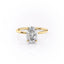 2.10 CT Oval Cut Solitaire Moissanite Engagement Ring - crownmoissanite