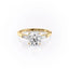 1.60 CT Round Shaped Moissanite Three Stones Engagement Ring - crownmoissanite