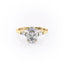 2.72 CT Oval Cut Three Stone Moissanite Engagement Ring - crownmoissanite