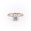 1.60 CT Round Shaped Moissanite Solitaire Engagement Ring - crownmoissanite