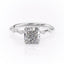 2.54 CT Cushion Cut Dainty Moissanite Engagement Ring - crownmoissanite