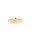 Yellow Gold Men's Wedding Band with wave like texture - crownmoissanite