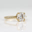 1.80 CT Round Solitaire Moissanite Engagement Ring With Pave Setting - crownmoissanite