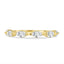 0.90 TCW marquise cut moissanite half eternity wedding band – elegant and eye-catching gold ring with elongated stones, perfect for bridal stacking or standalone sparkle.
