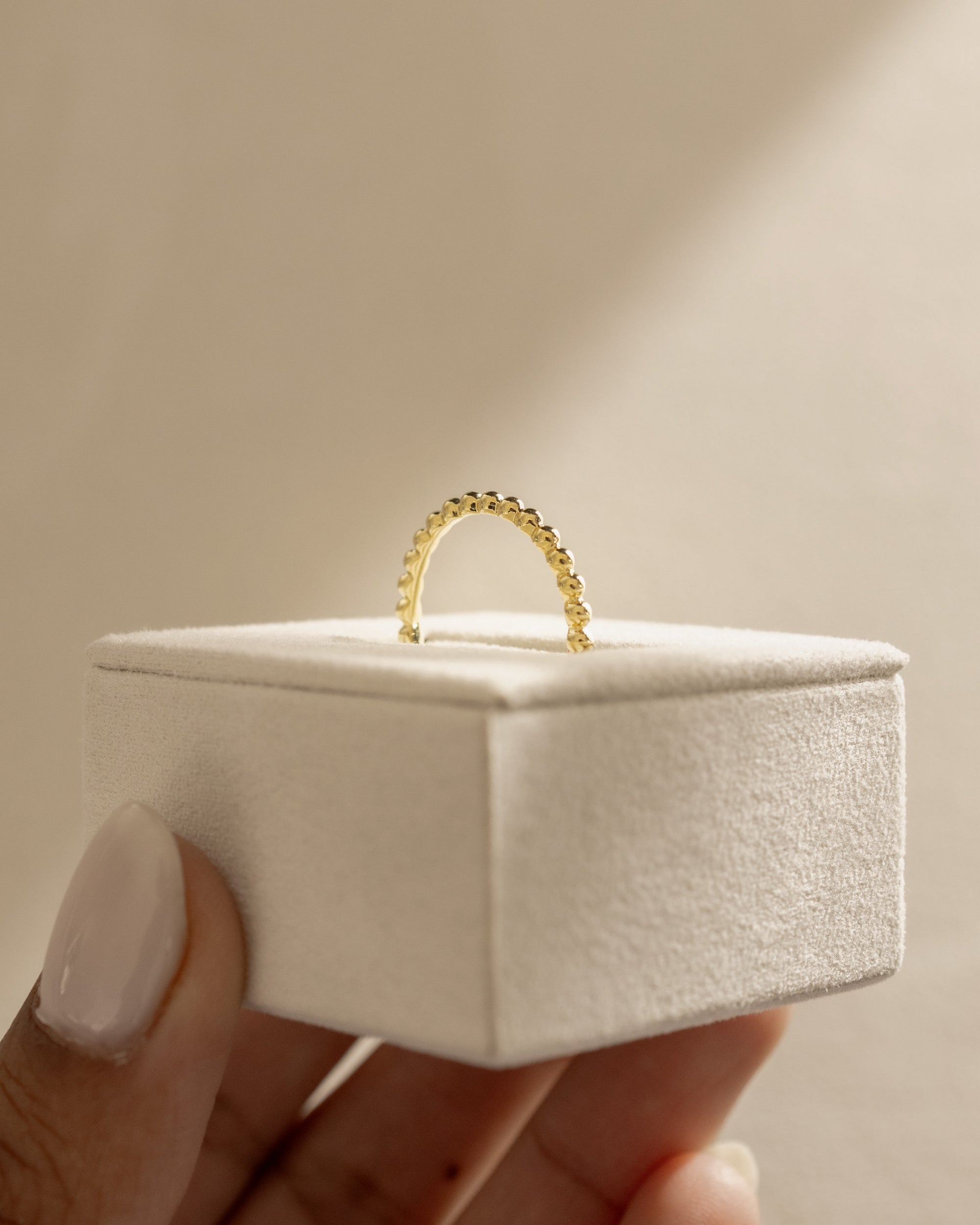 Plain unique wedding band