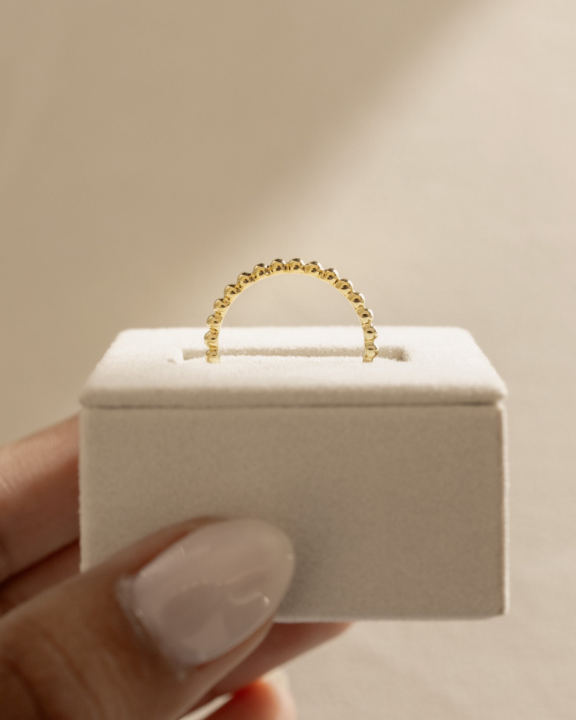 Plain unique wedding band