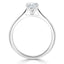 1.0 CT Radiant Cut Solitaire Moissanite Engagement Ring - crownmoissanite