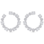2.57 TCW Round & Baguette Moissanite Diamond Hoop Earrings - crownmoissanite