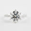 1.5 CT Round Cut Pave Setting Moissanite Engagement Ring - crownmoissanite