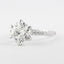 1.5 CT Round Cut Pave Setting Moissanite Engagement Ring - crownmoissanite
