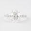 1.91 CT Oval Cut Pave Setting Moissanite Engagement Ring - crownmoissanite
