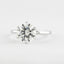 1.0 CT Round Shaped Moissanite Solitaire Engagement Ring - crownmoissanite