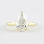 1.5 CT Pear Shaped Moissanite Hidden Halo Engagement Ring - crownmoissanite