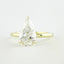 1.5 CT Pear Shaped Moissanite Hidden Halo Engagement Ring - crownmoissanite