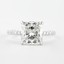 1.80 CT Cushion Shaped Moissanite Hidden Halo Engagement Ring - crownmoissanite