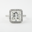 2.0 CT Princess Cut Halo Style Moissanite Engagement Ring - crownmoissanite