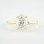 1.33 CT Oval Solitaire Style Moissanite Engagement Ring - crownmoissanite