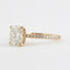 1.5 CT Cushion Hidden Halo & Pave Moissanite Engagement Ring - crownmoissanite