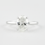 1.33 CT Oval Shaped Moissanite Solitaire Engagement Ring - crownmoissanite