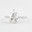 1.5 CT Pear Cut Pave Setting Moissanite Engagement Ring - crownmoissanite