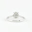 1.0 CT Round Hidden Halo and Pave Setting Moissanite Engagement Ring - crownmoissanite