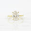 2.40 CT Oval Cut Solitaire Moissanite Engagement Ring - crownmoissanite