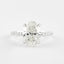 1.33 CT Oval Shaped Moissanite Solitaire Engagement Ring - crownmoissanite