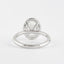 2.72 CT Oval Cut Halo Style Moissanite Engagement Ring - crownmoissanite
