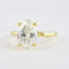1.33 CT Oval Shaped Moissanite Solitaire Engagement Ring - crownmoissanite