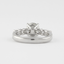 1.0 CT Round Cut Pave Setting Moissanite Engagement Ring - crownmoissanite