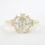 3.0 CT Oval Three Stone Moissanite Engagement Ring - crownmoissanite