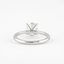 1.5 CT Round Solitaire & Pave Setting Moissanite Engagement Ring - crownmoissanite