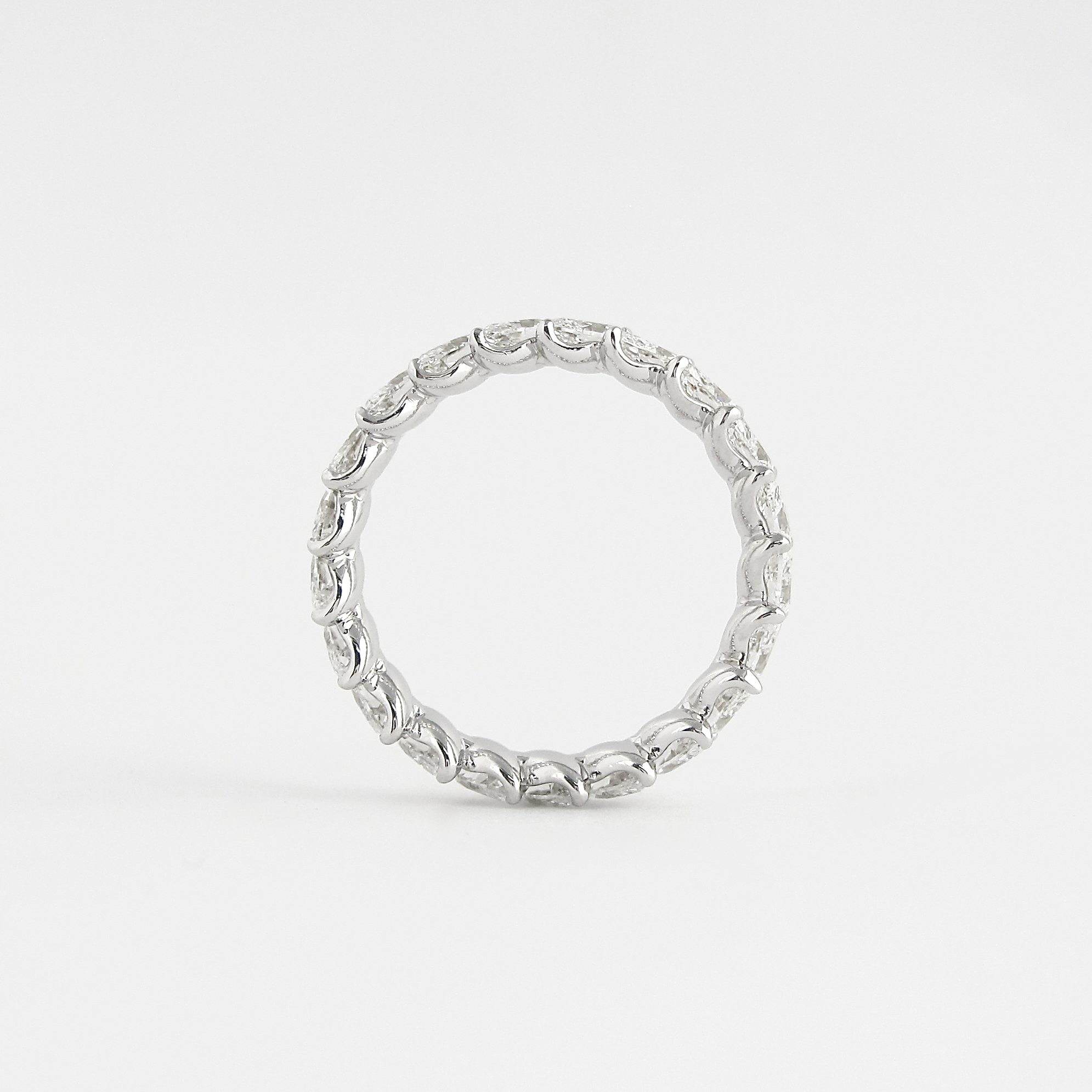 1.32 CT Marquise Cut Full Eternity Moissanite Wedding Band - crownmoissanite