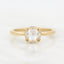 1.0 CT Round Rose Cut Solitaire Moissanite Engagement Ring - crownmoissanite