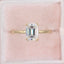 1.55 CT Emerald Cut Solitaire Moissanite Engagement Ring - crownmoissanite