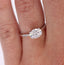 2.0 CT Oval Cut Solitaire Moissanite Engagement Ring - crownmoissanite