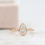 1.33 CT Pear Cut Bezel Solitaire Moissanite Engagement Ring - crownmoissanite